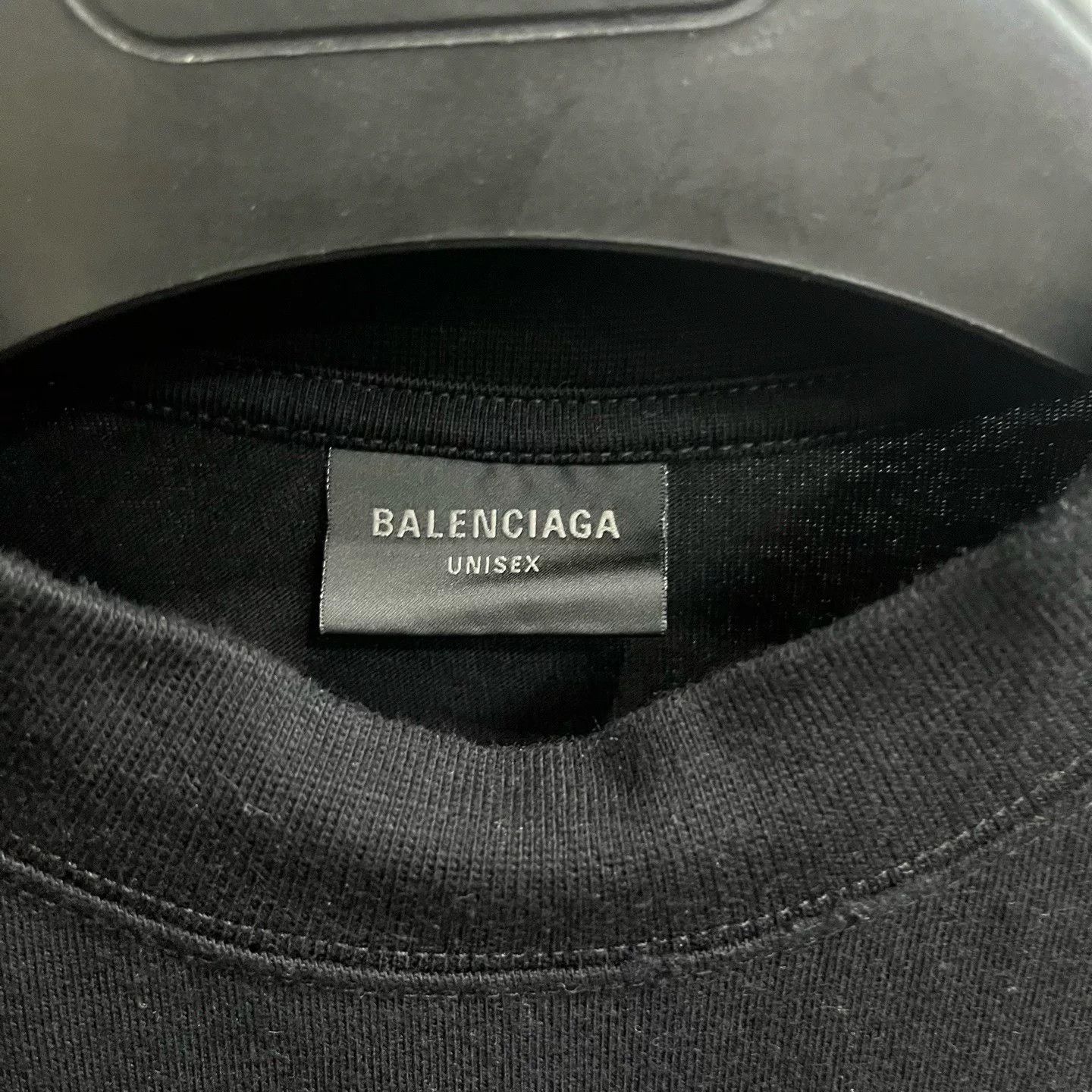 Balenciaga Balenciaga Black Logo Short Sleeve T-shirt Size US XXS / EU 40 - 2 Thumbnail