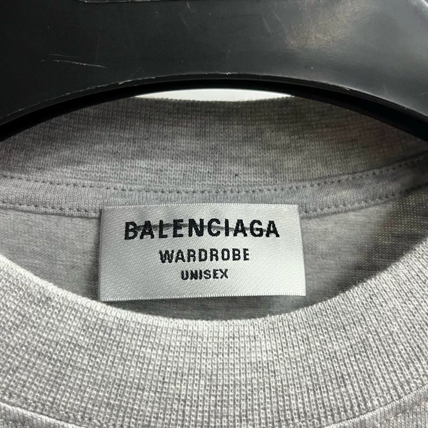 Balenciaga Balenciaga Gray Logo Print Short Sleeve T-shirt Size US XS / EU 42 / 0 - 5 Thumbnail