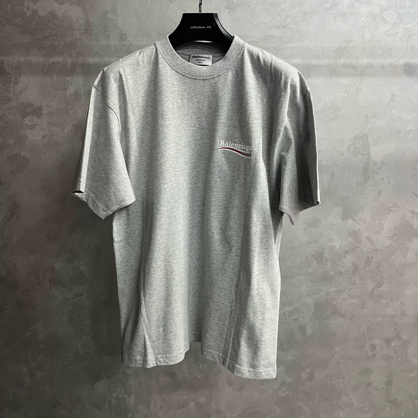 Balenciaga Balenciaga Gray Logo Print Short Sleeve T-shirt Size US XS / EU 42 / 0 - 2 Thumbnail