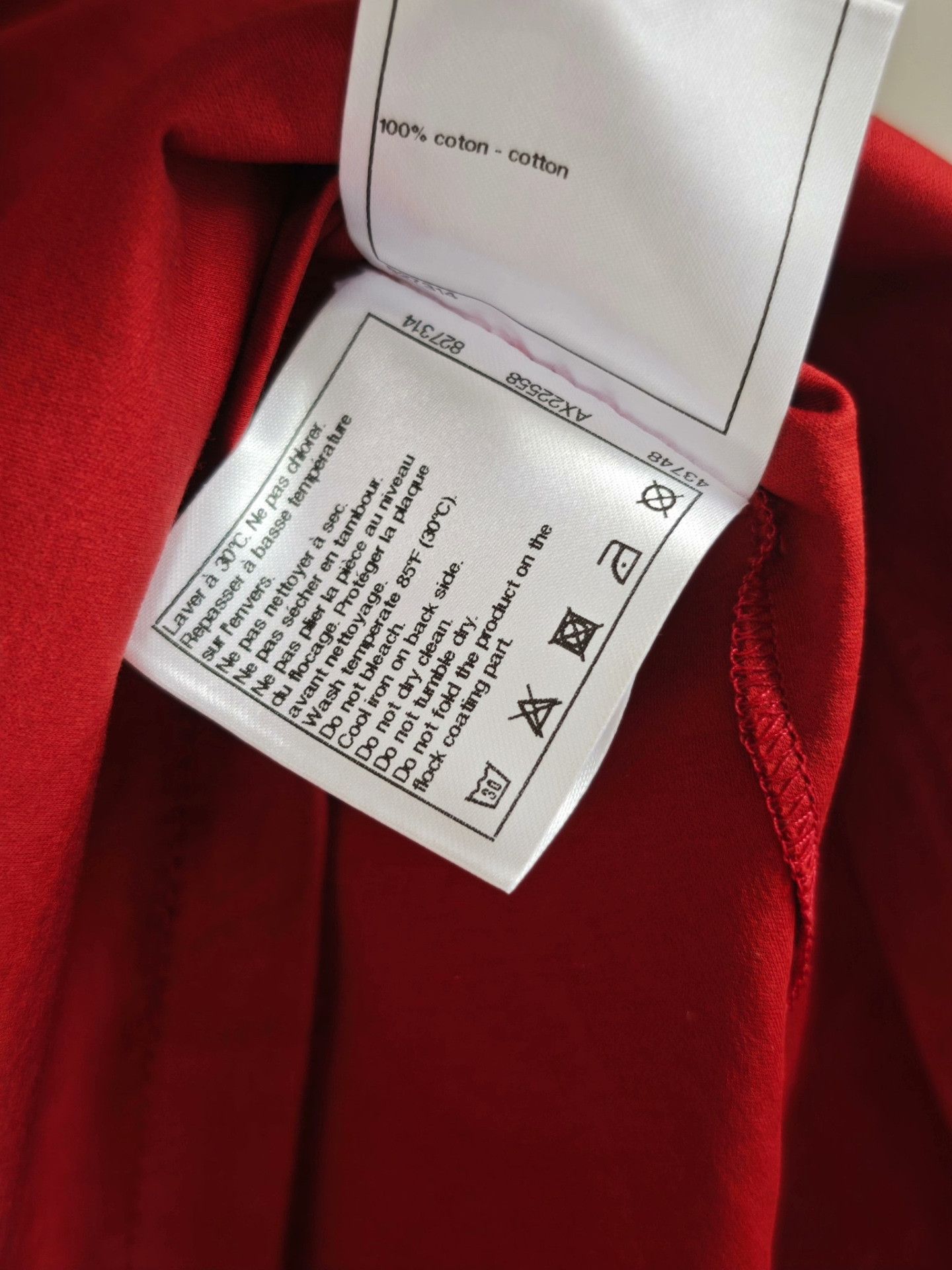 Chanel chanel gabrielle logo t-shirt in red Size US S / EU 44-46 / 1 - 7 Thumbnail