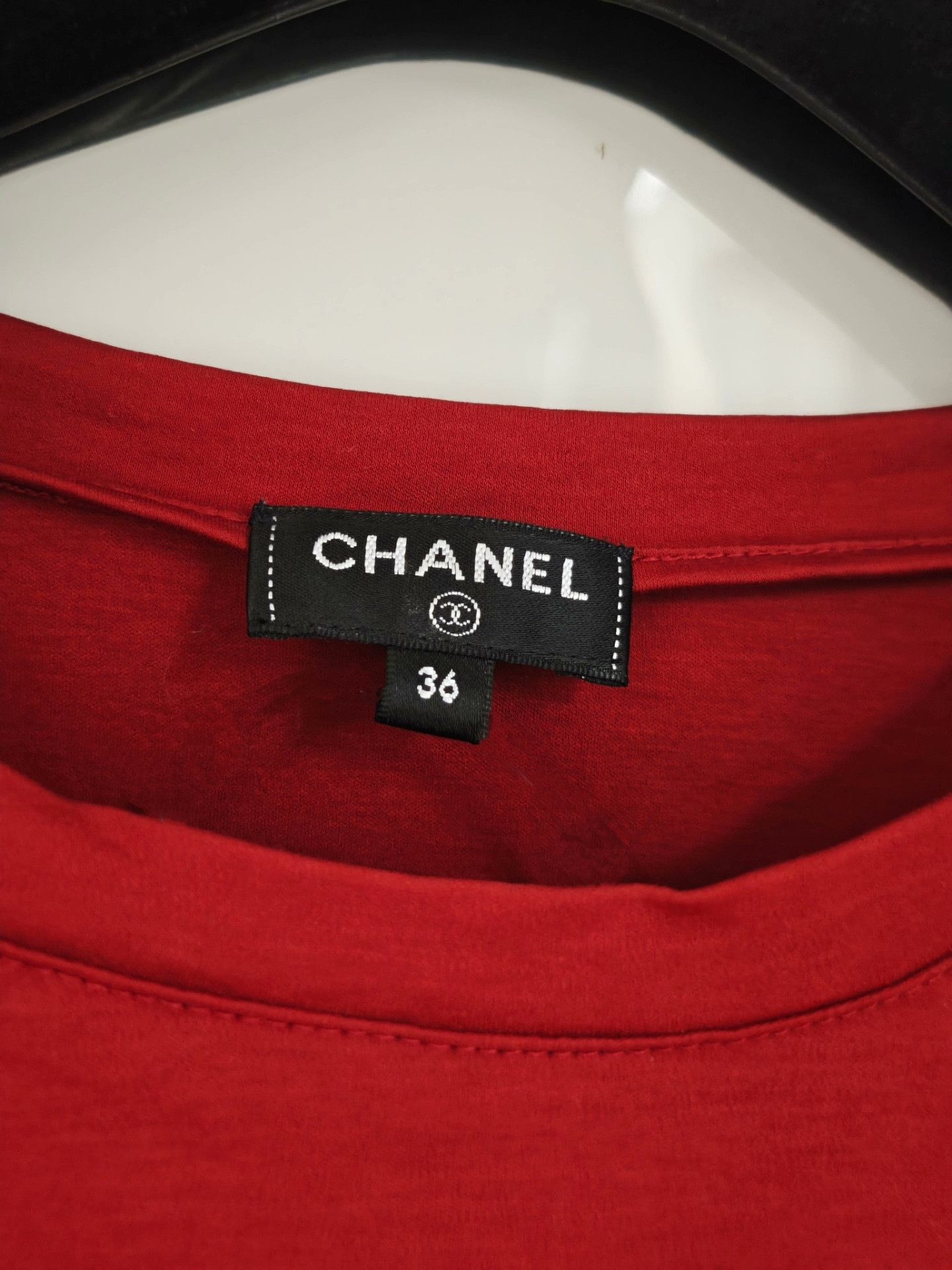 Chanel chanel gabrielle logo t-shirt in red Size US S / EU 44-46 / 1 - 9 Thumbnail