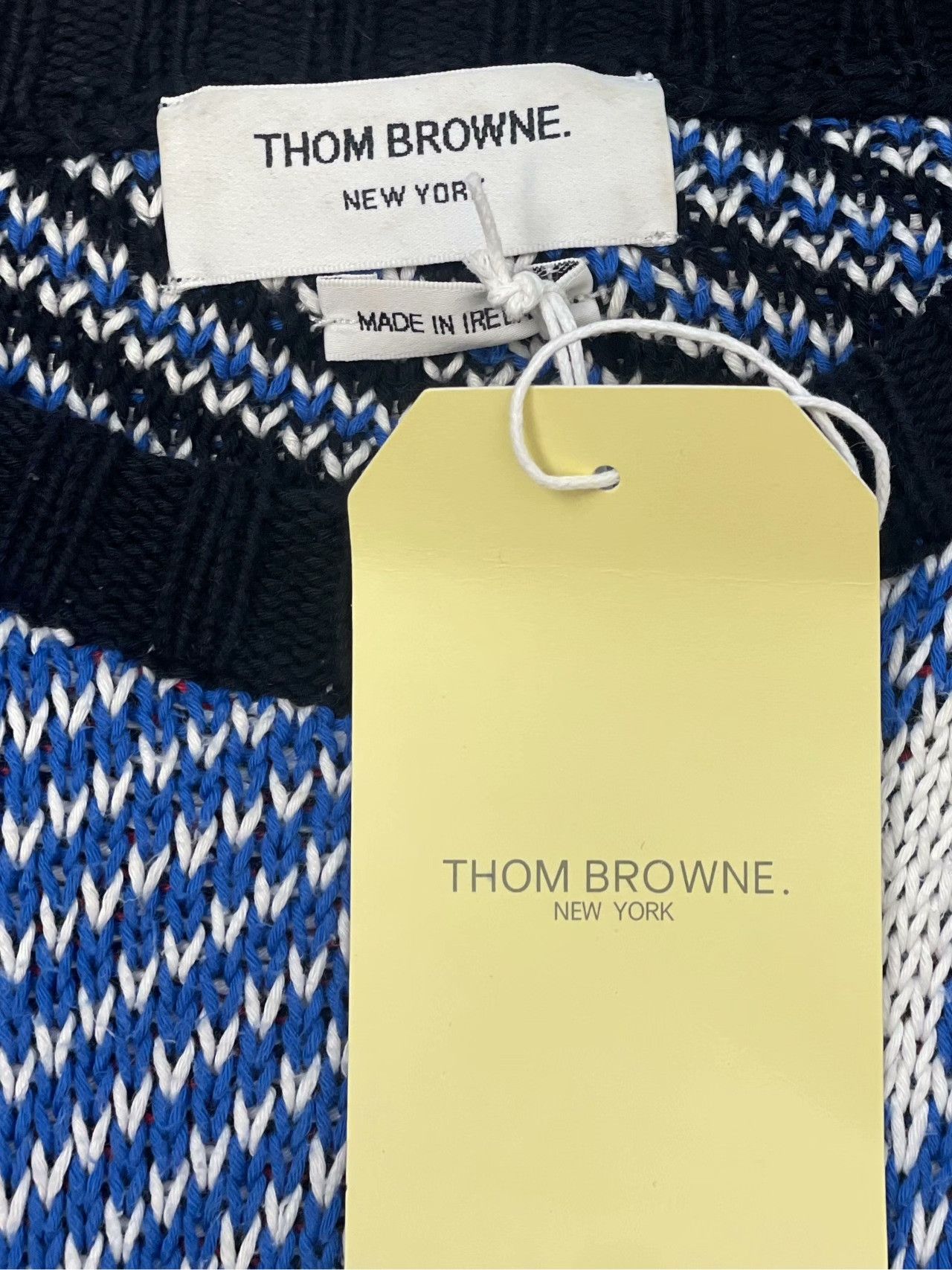 Thom Browne Thom Browne Blue Shark Knit Sweater Size US XS / EU 42 / 0 - 5 Thumbnail