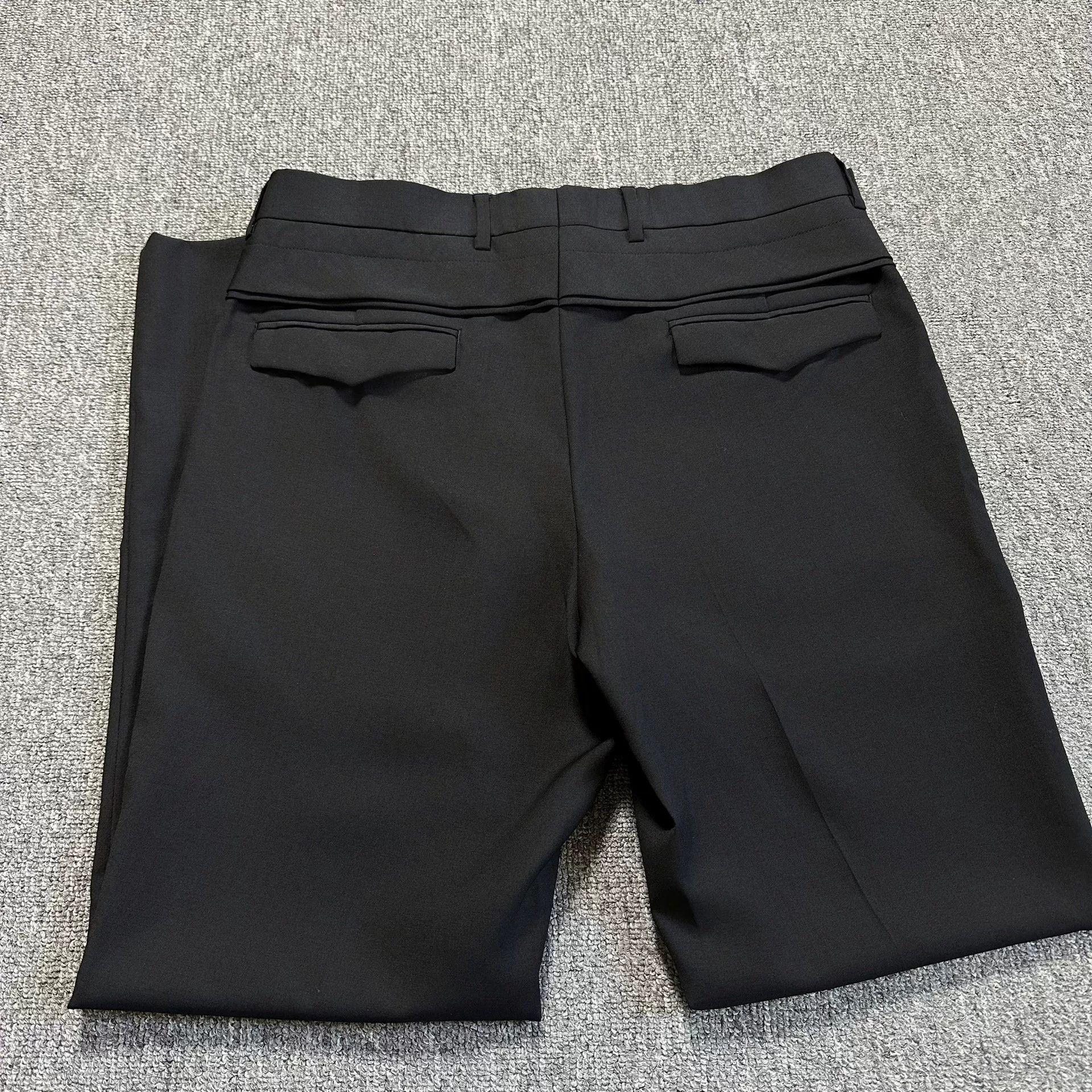 Dior dior high-waisted layered wool trousers Size US 38 / EU 54 - 3 Thumbnail
