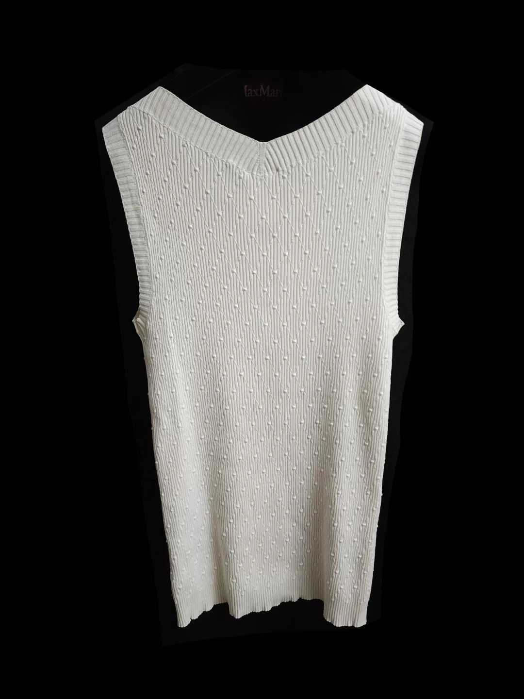 Chanel Chanel White Knit Sleeveless Top Size US XS / EU 42 / 0 - 2 Thumbnail