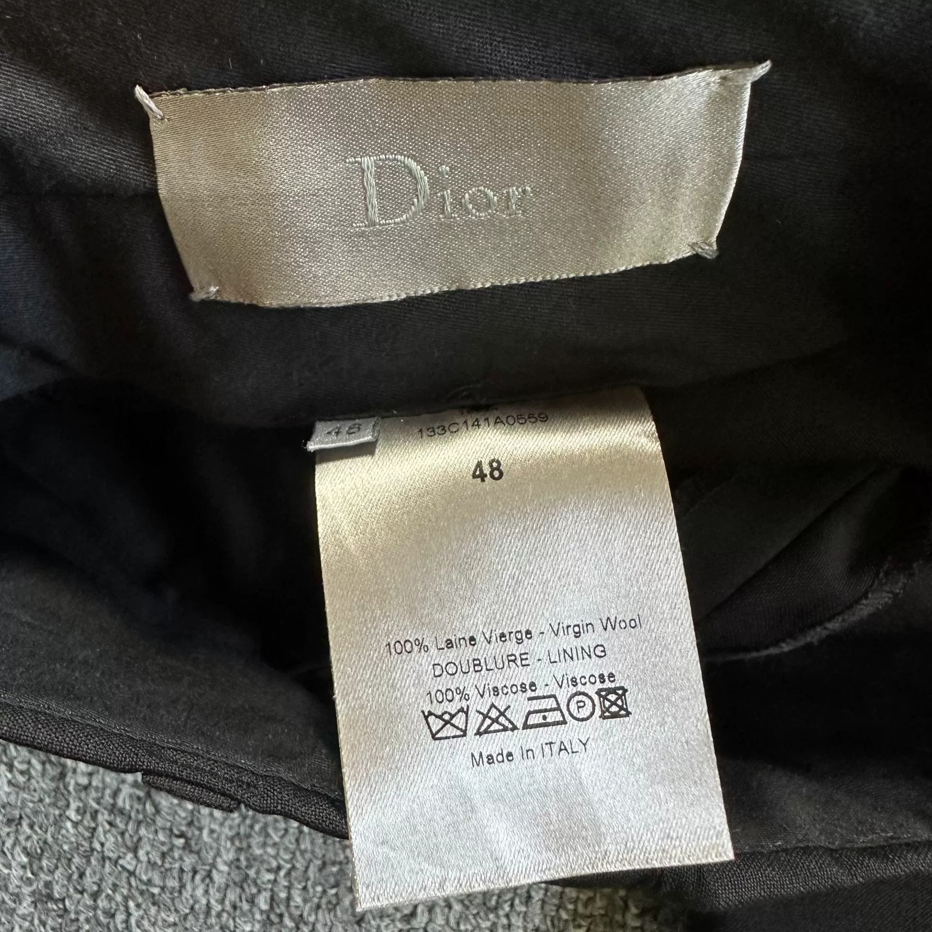Dior Dior Wool Trousers with Waist Detailing Size US 38 / EU 54 - 4 Thumbnail