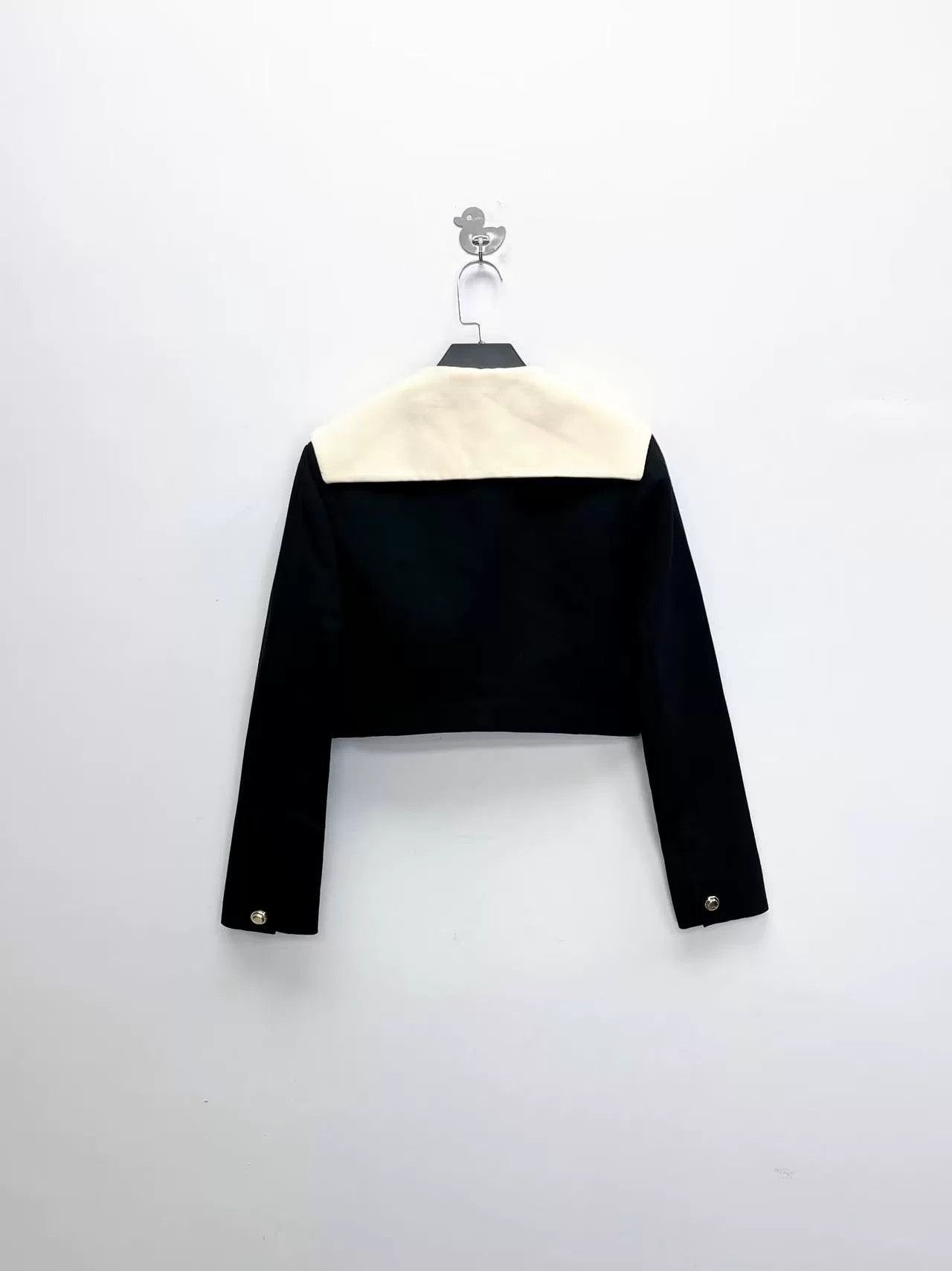Miu Miu Miu Miu Navy Collar Blazer with Rhinestones Size US L / EU 52-54 / 3 - 2 Thumbnail