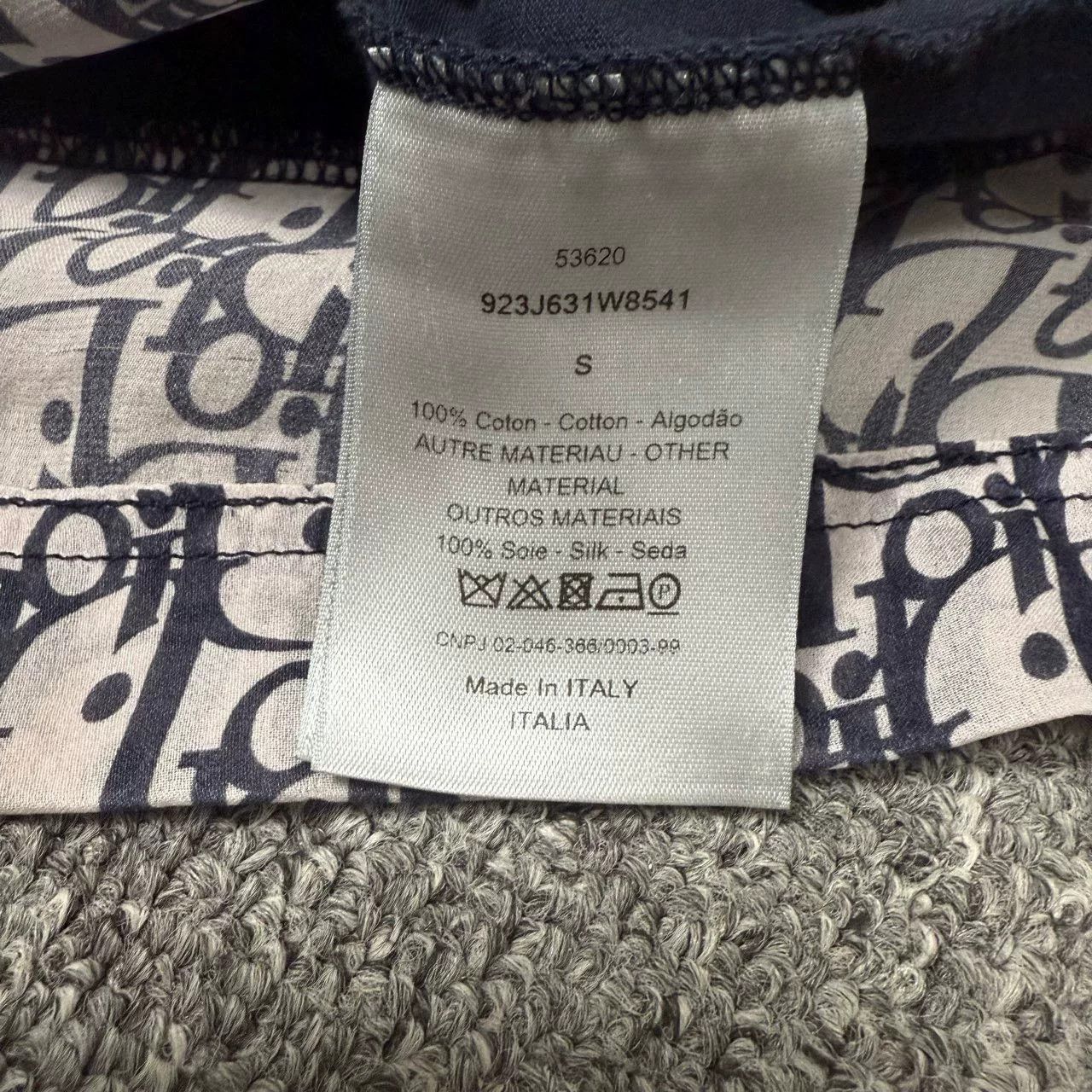 Dior black logo print short sleeve t-shirt Size US S / EU 44-46 / 1 - 4 Thumbnail