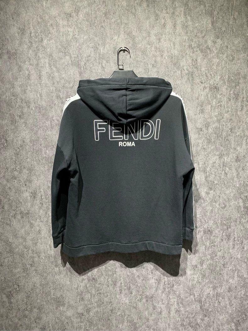 Fendi Fendi Hooded Zip Logo Jacket Size US M / EU 48-50 / 2 - 2 Thumbnail