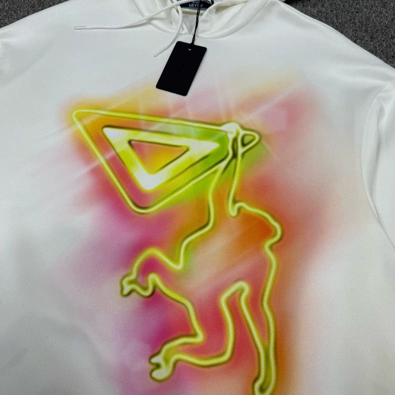 Prada Prada White Neon Monkey Hoodie XS Size US XS / EU 42 / 0 - 3 Thumbnail