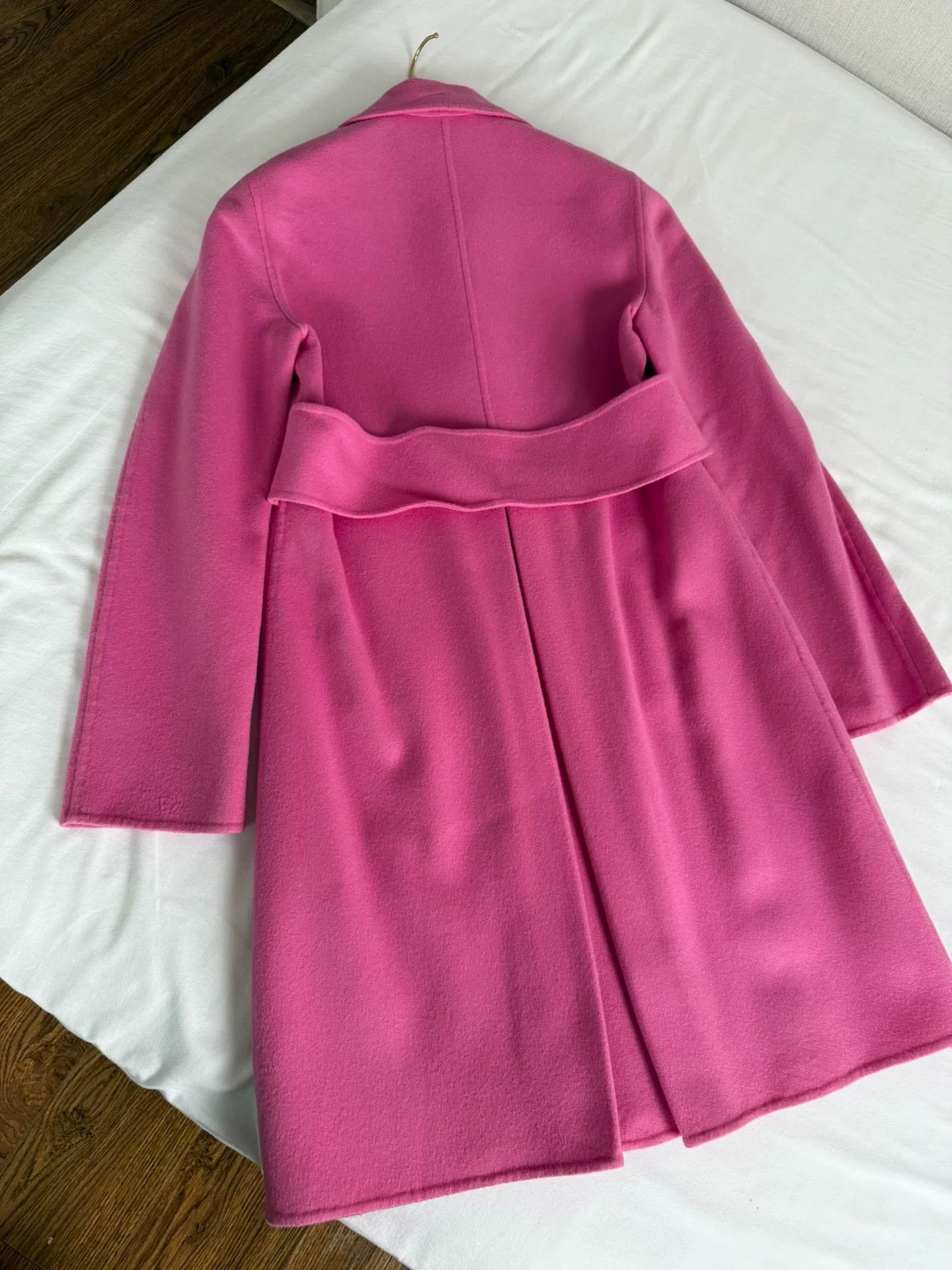 Hermes Pink Wool Cashmere Long Coat Size US S / EU 44-46 / 1 - 7 Thumbnail