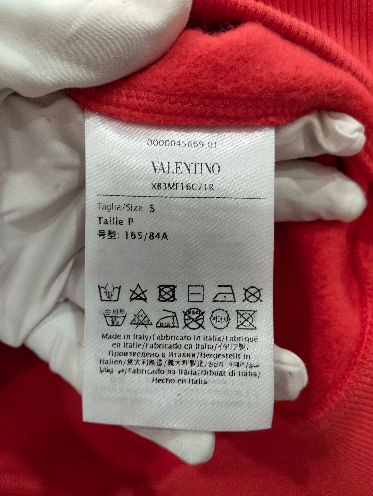 Valentino Valentino Red Size S Sweatshirt Size US S / EU 44-46 / 1 - 6 Thumbnail
