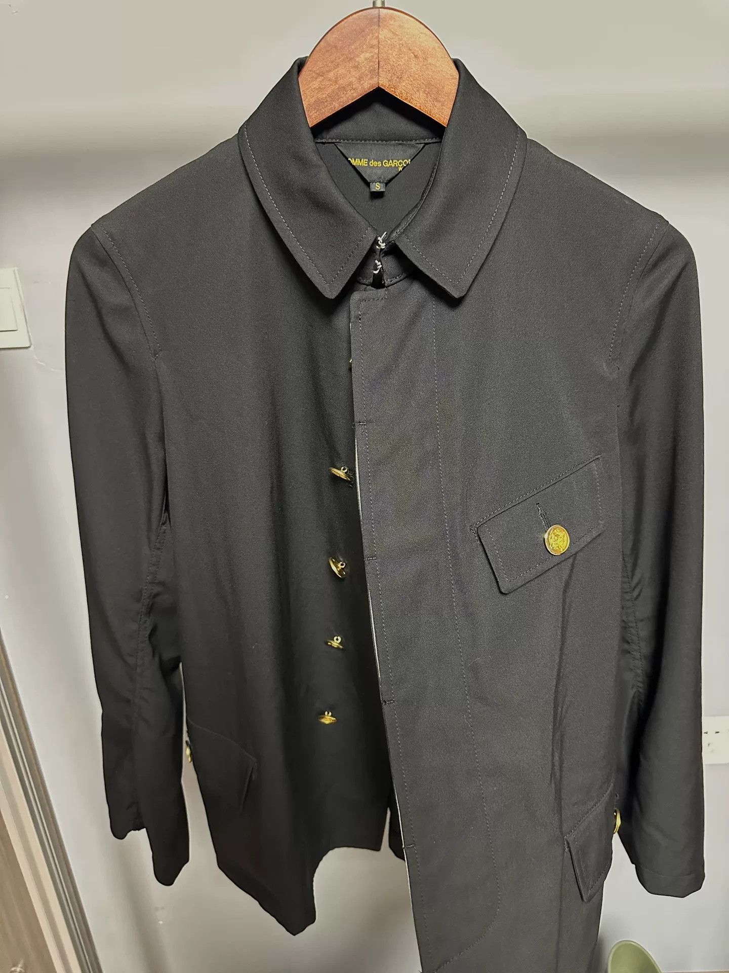 Comme des Garcons Comme des Garcons 06SS Gold Button Military Jacket Size US S / EU 44-46 / 1 - 4 Thumbnail