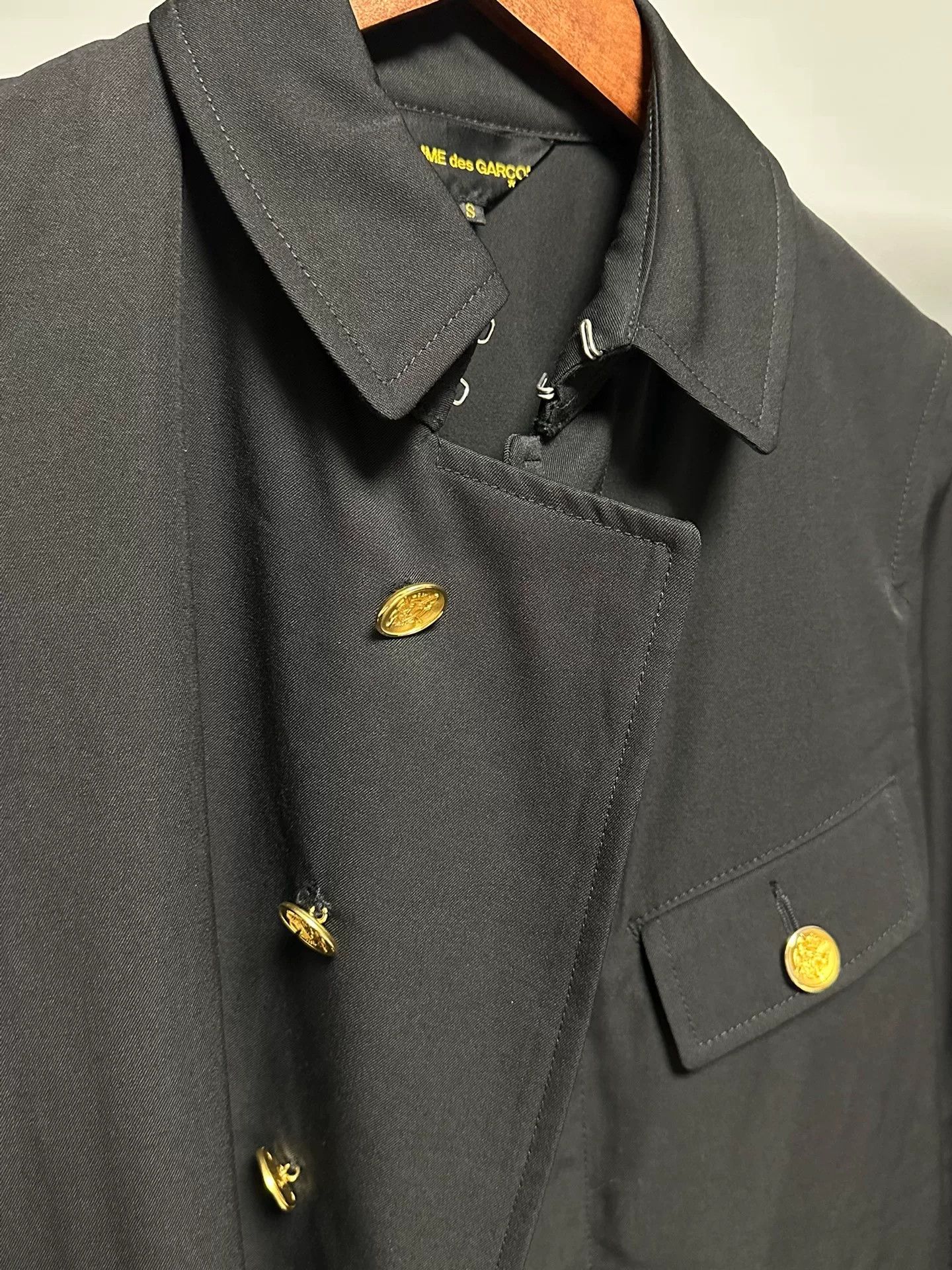 Comme des Garcons Comme des Garcons 06SS Gold Button Military Jacket Size US S / EU 44-46 / 1 - 3 Thumbnail