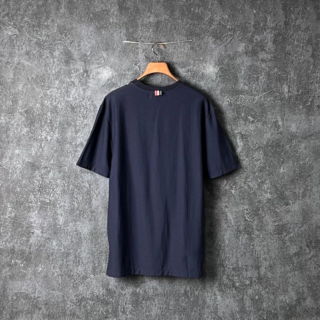 Thom Browne thom browne navy striped cotton t-shirt Size US S / EU 44-46 / 1 - 2 Thumbnail