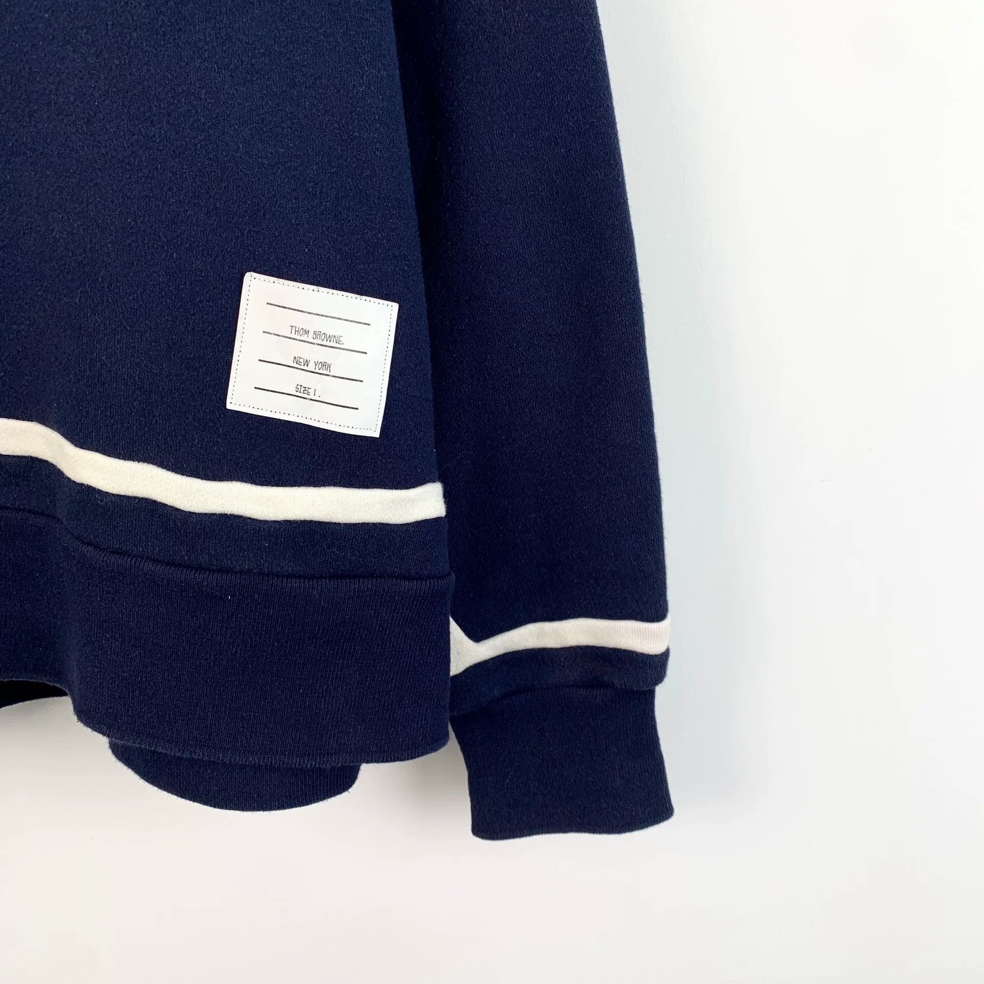 Thom Browne thom browne navy long sleeve sweatshirt Size US S / EU 44-46 / 1 - 4 Thumbnail