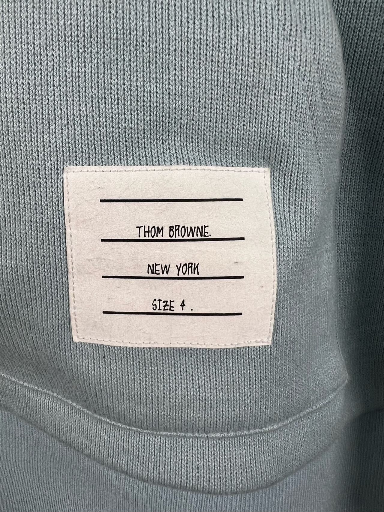 Thom Browne thom browne light blue knit hoodie Size US M / EU 48-50 / 2 - 3 Thumbnail