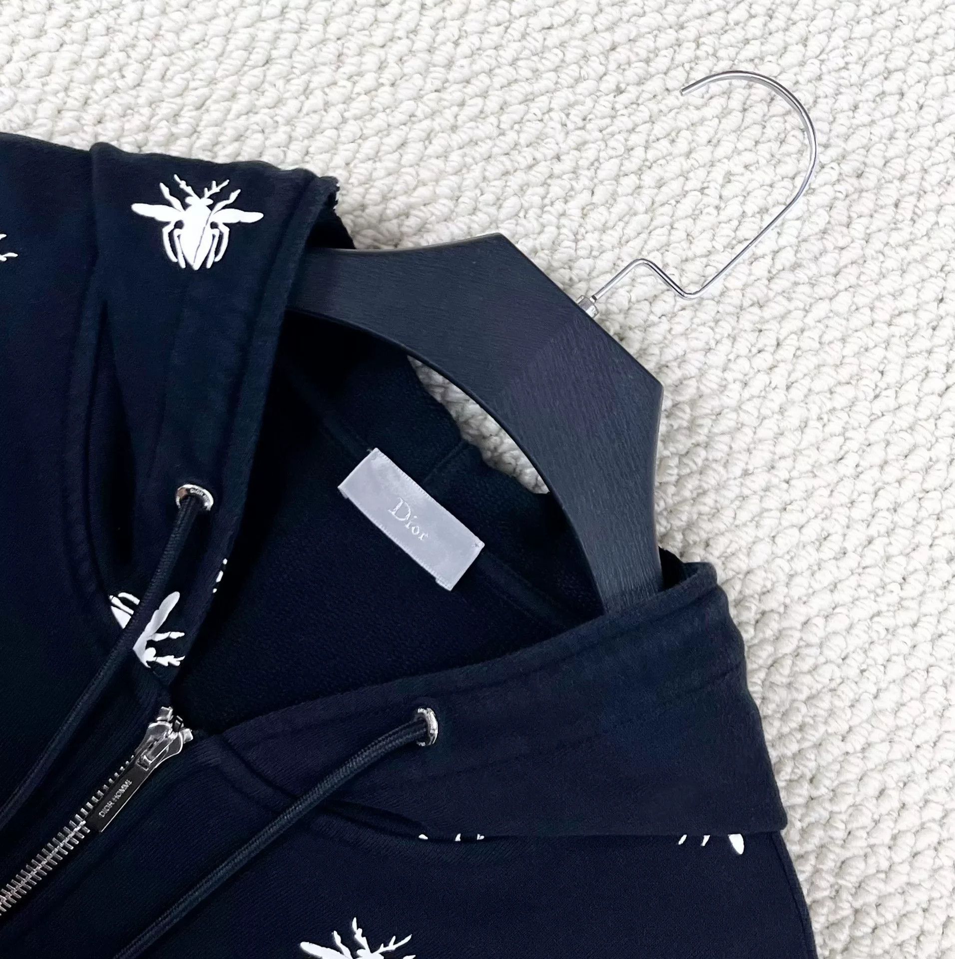 Dior Dior Bee Embroidered Zip Hoodie Size US S / EU 44-46 / 1 - 3 Thumbnail