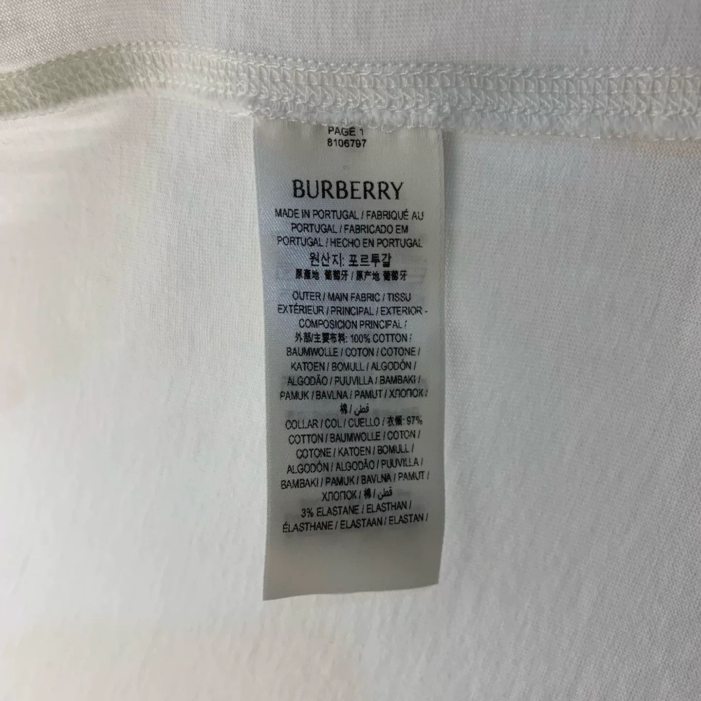 Burberry Burberry Logo Print Short Sleeve T-Shirt Size US XL / EU 56 / 4 - 7 Thumbnail