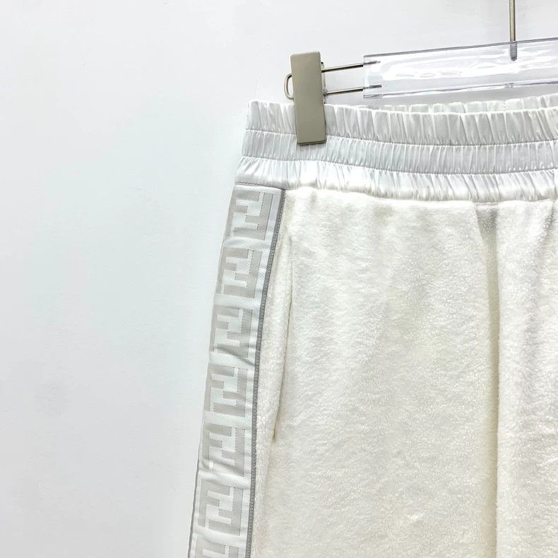 Fendi Fendi White Side Logo Cotton Sweatpants Size US 36 / EU 52 - 3 Thumbnail