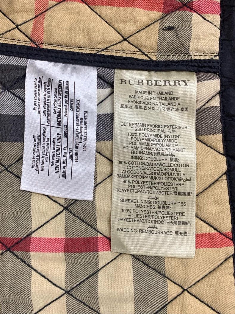 Burberry Burberry Quilted Black Cotton Coat Size US M / EU 48-50 / 2 - 7 Thumbnail