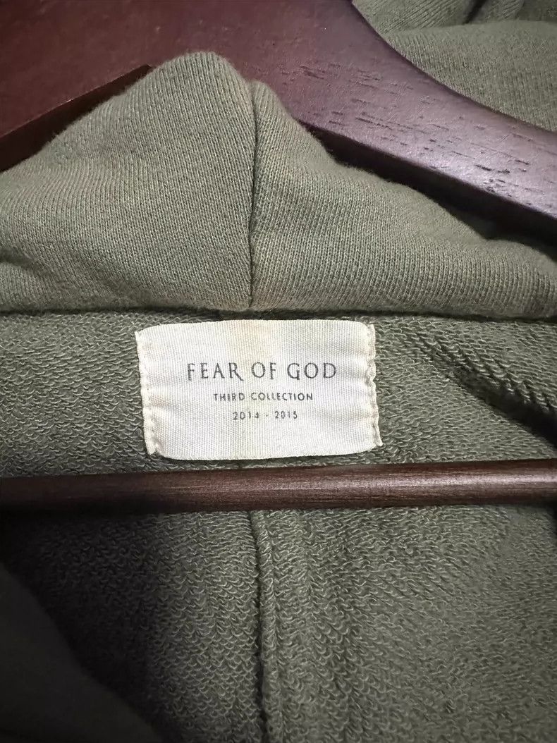 Fear of God Fear of God 3rd Olive Half-Zip Hoodie XL Size US XL / EU 56 / 4 - 3 Thumbnail