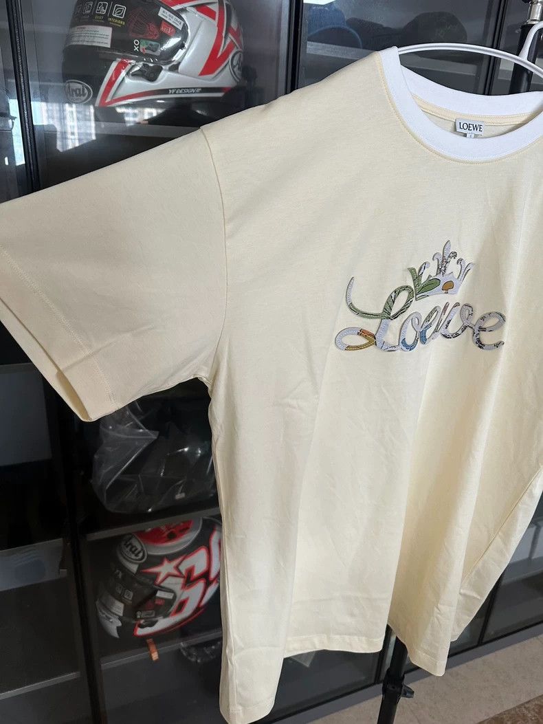 Loewe LOEWE Embroidered Logo Short Sleeve T-Shirt Size US M / EU 48-50 / 2 - 6 Thumbnail