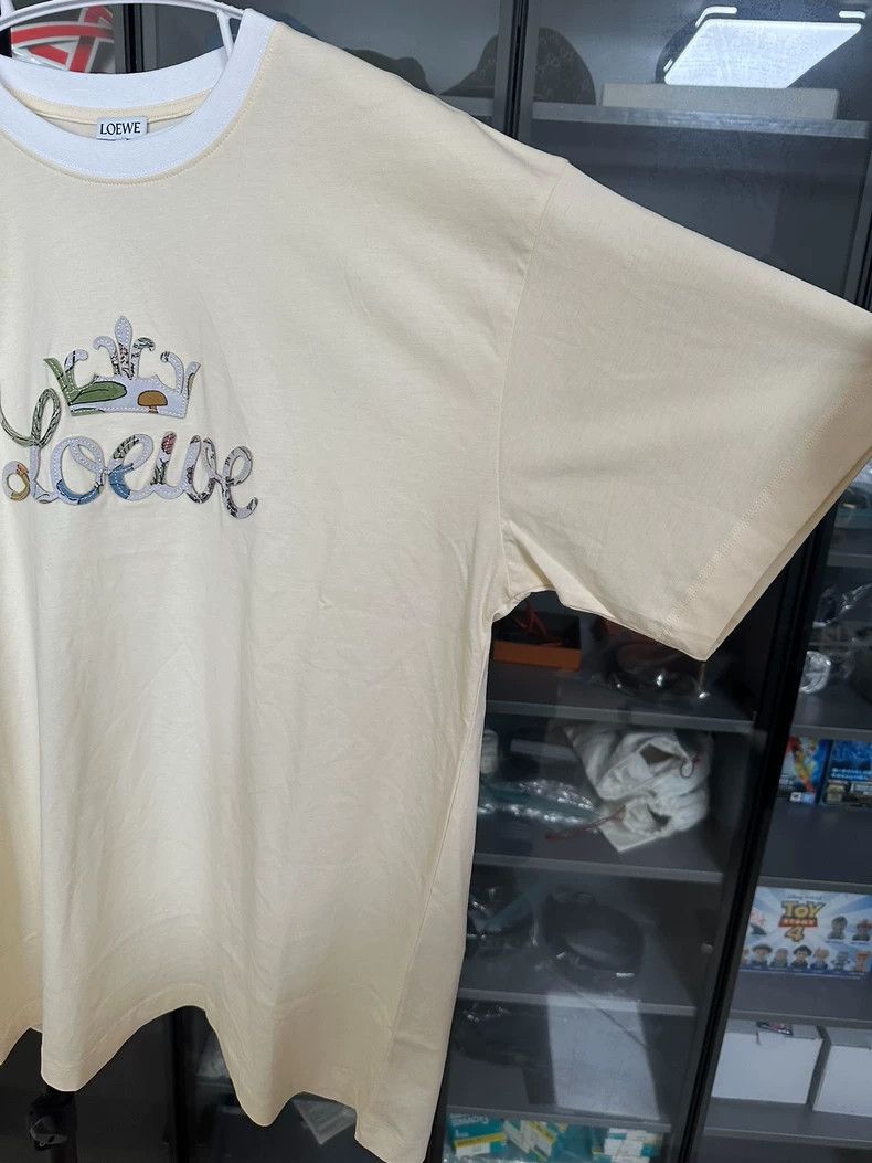 Loewe LOEWE Embroidered Logo Short Sleeve T-Shirt Size US M / EU 48-50 / 2 - 7 Thumbnail