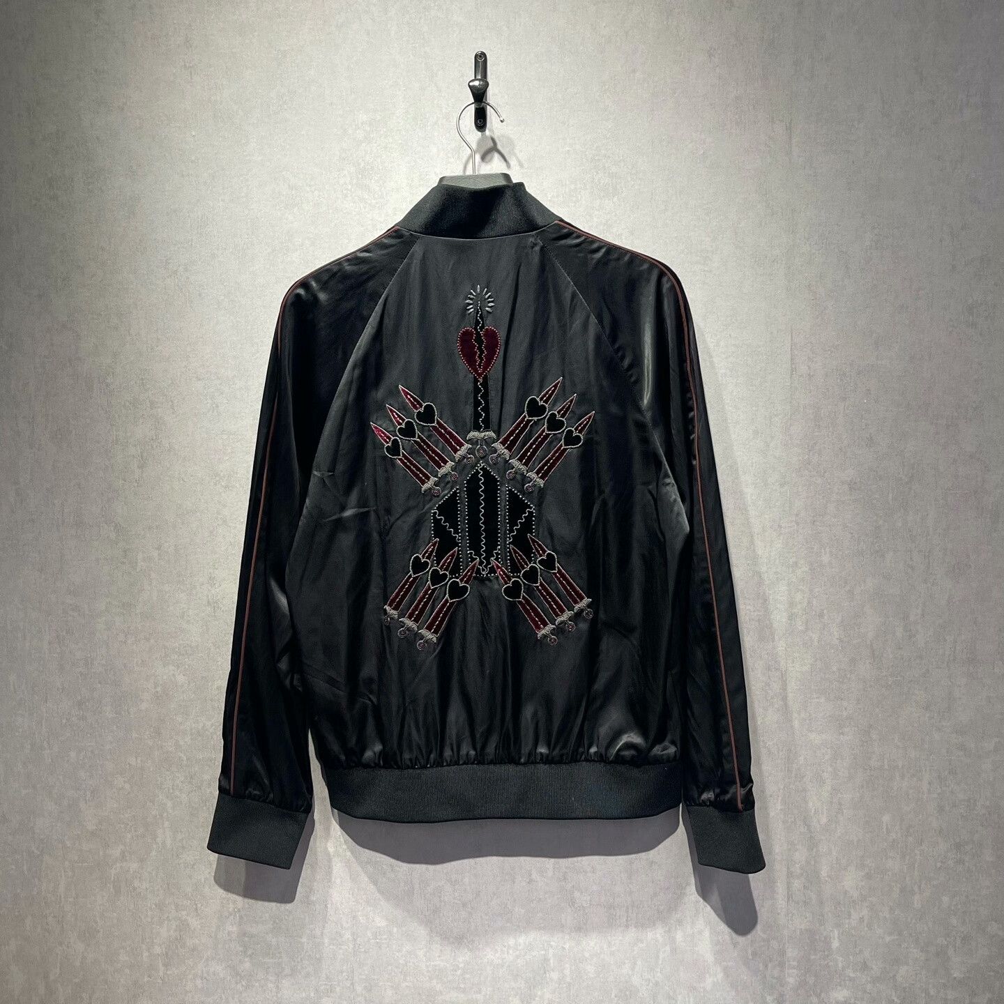 Valentino Valentino Silk Heart Embroidery Jacket Size US L / EU 52-54 / 3 - 2 Thumbnail