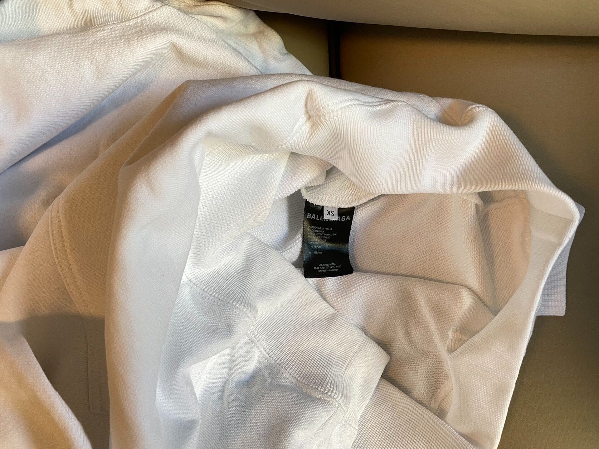 Balenciaga Balenciaga CREW White Hoodie XS Size US XS / EU 42 / 0 - 7 Thumbnail