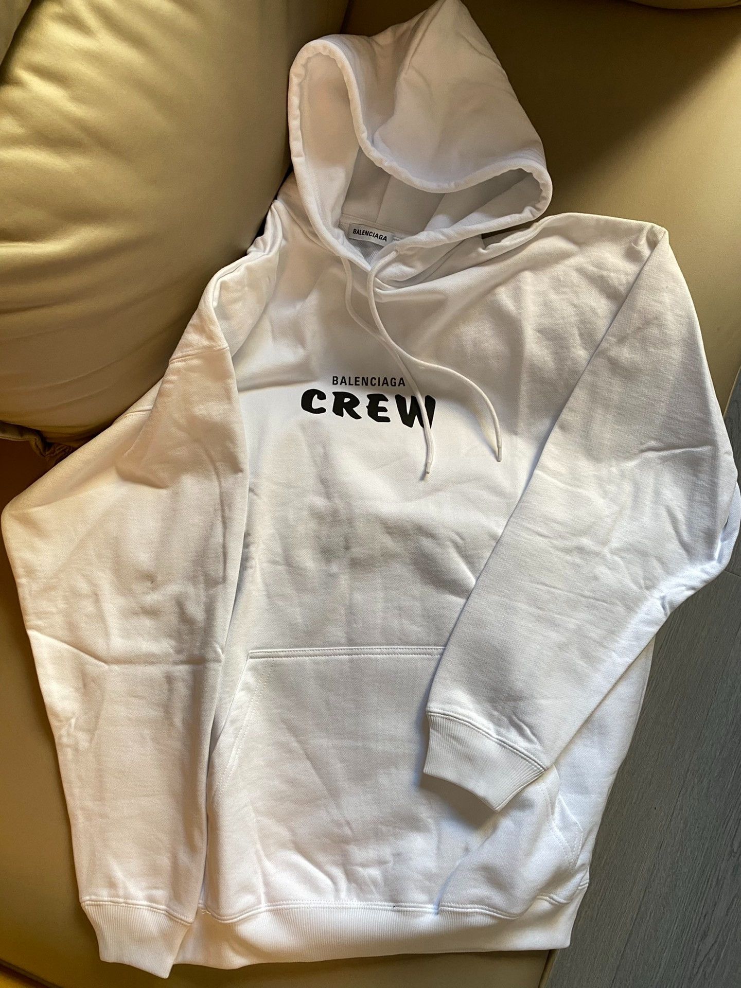 Balenciaga Balenciaga CREW White Hoodie XS Size US XS / EU 42 / 0 - 5 Thumbnail