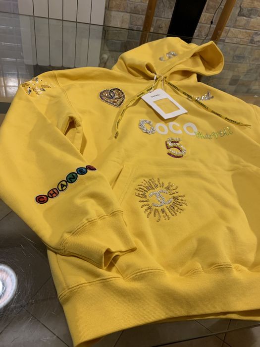 Chanel store yellow sweatshirt