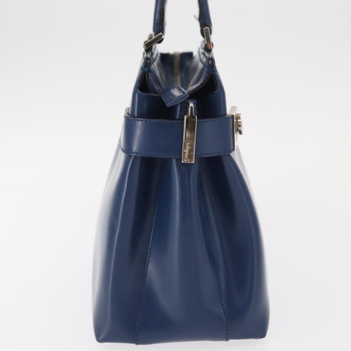 Salvatore Ferragamo Salvatore Ferragamo Double Gancini Side Buckle Tote Leather Size ONE SIZE - 4 Thumbnail