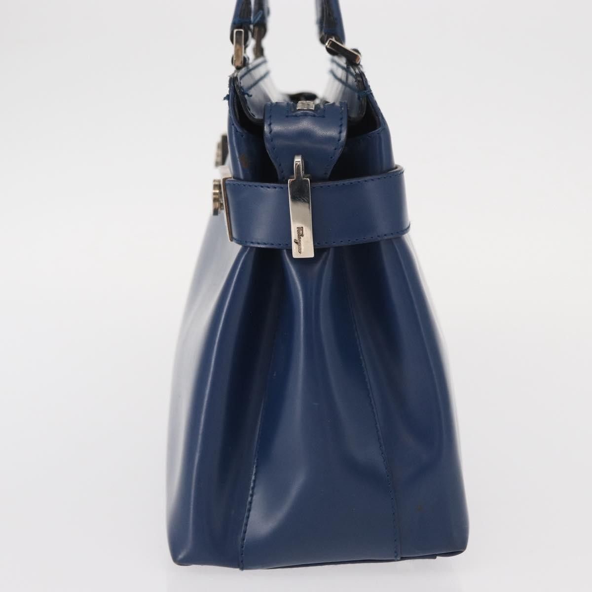 Salvatore Ferragamo Salvatore Ferragamo Double Gancini Side Buckle Tote Leather Size ONE SIZE - 3 Thumbnail