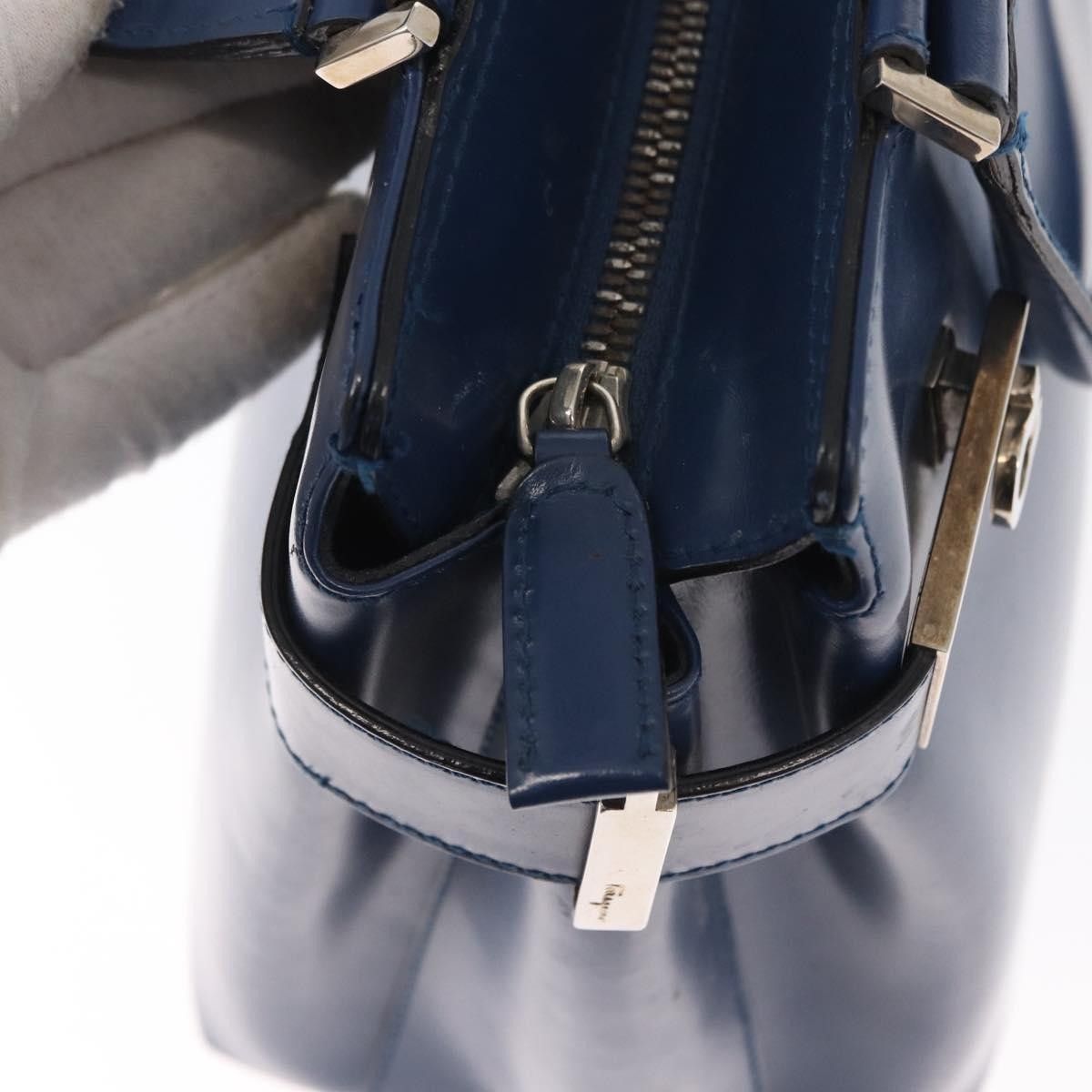 Salvatore Ferragamo Salvatore Ferragamo Double Gancini Side Buckle Tote Leather Size ONE SIZE - 18 Thumbnail