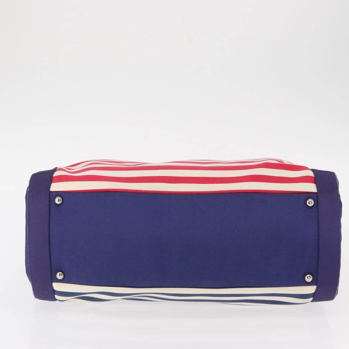 Chanel Chanel Mariniere Chain Tote Striped Canvas Size ONE SIZE - 16 Thumbnail