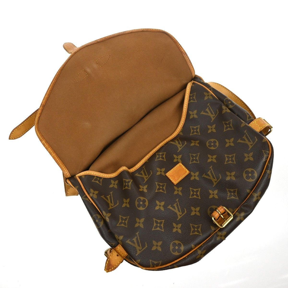 Louis Vuitton Louis Vuitton Saumur Handbag Monogram Canvas Size ONE SIZE - 12 Thumbnail