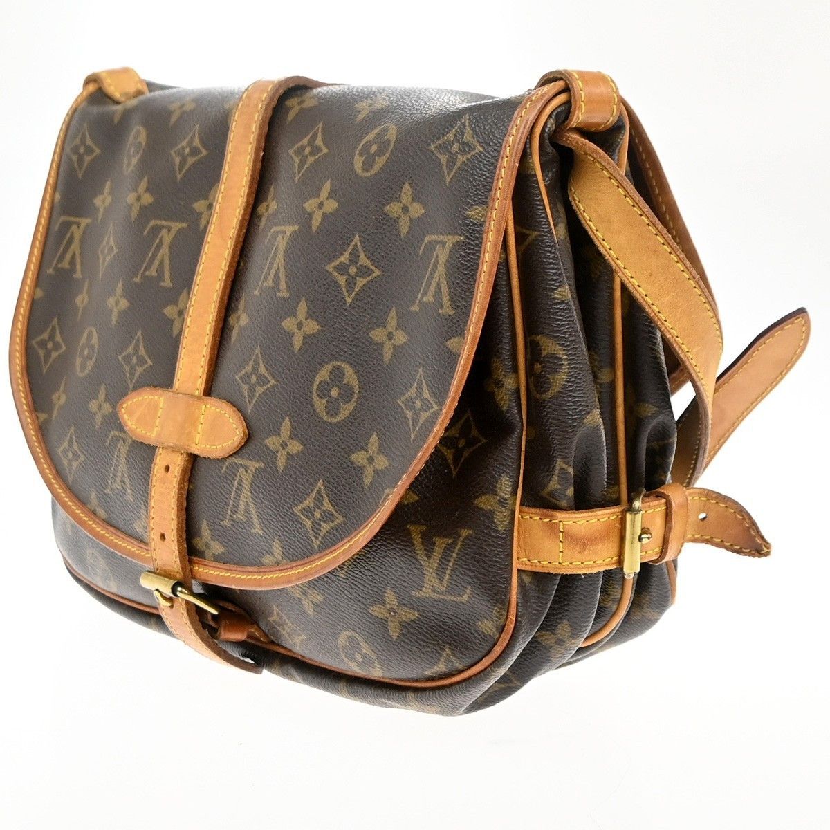 Louis Vuitton Louis Vuitton Saumur Handbag Monogram Canvas Size ONE SIZE - 4 Thumbnail