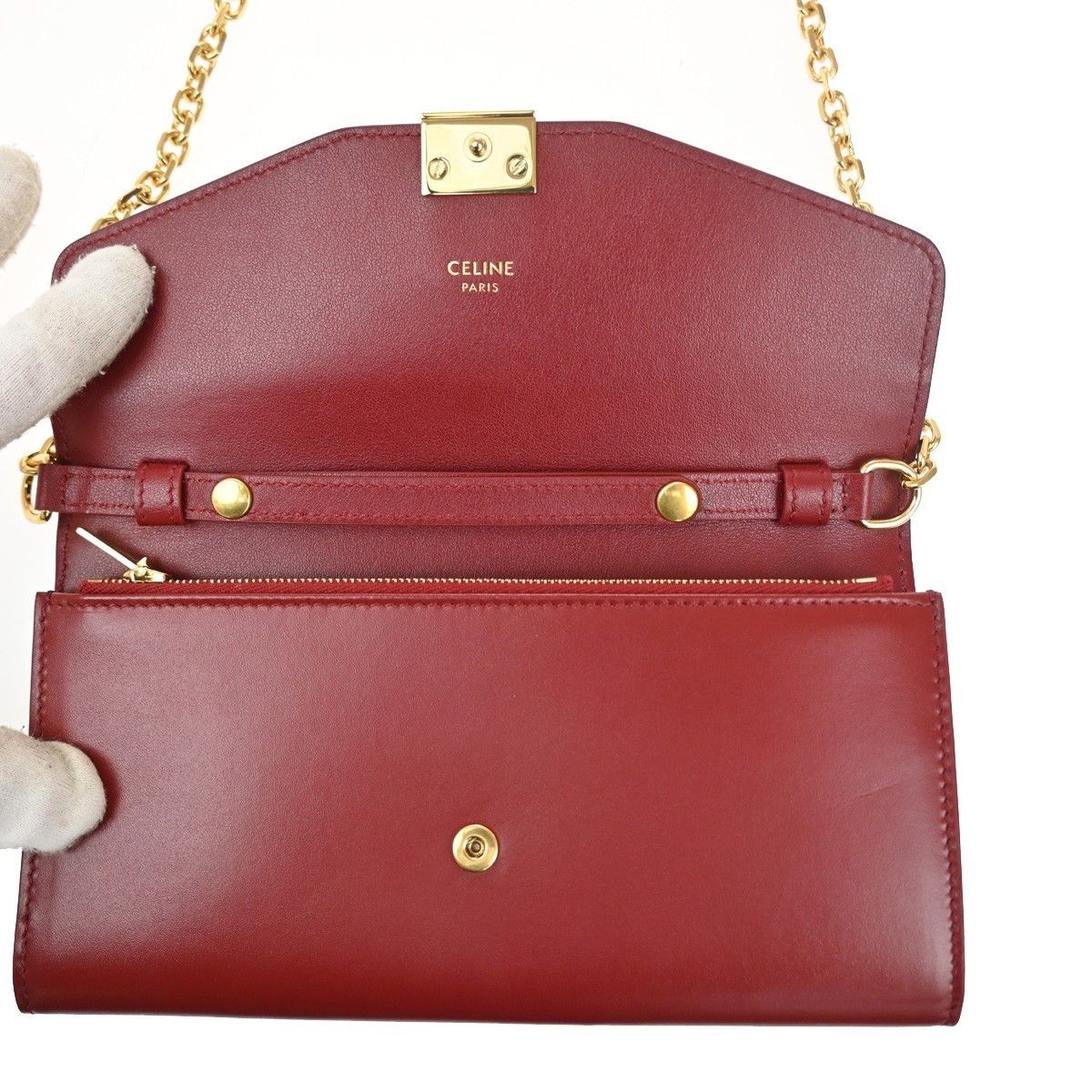 Celine Celine C Wallet on Chain Leather Size ONE SIZE - 15 Thumbnail