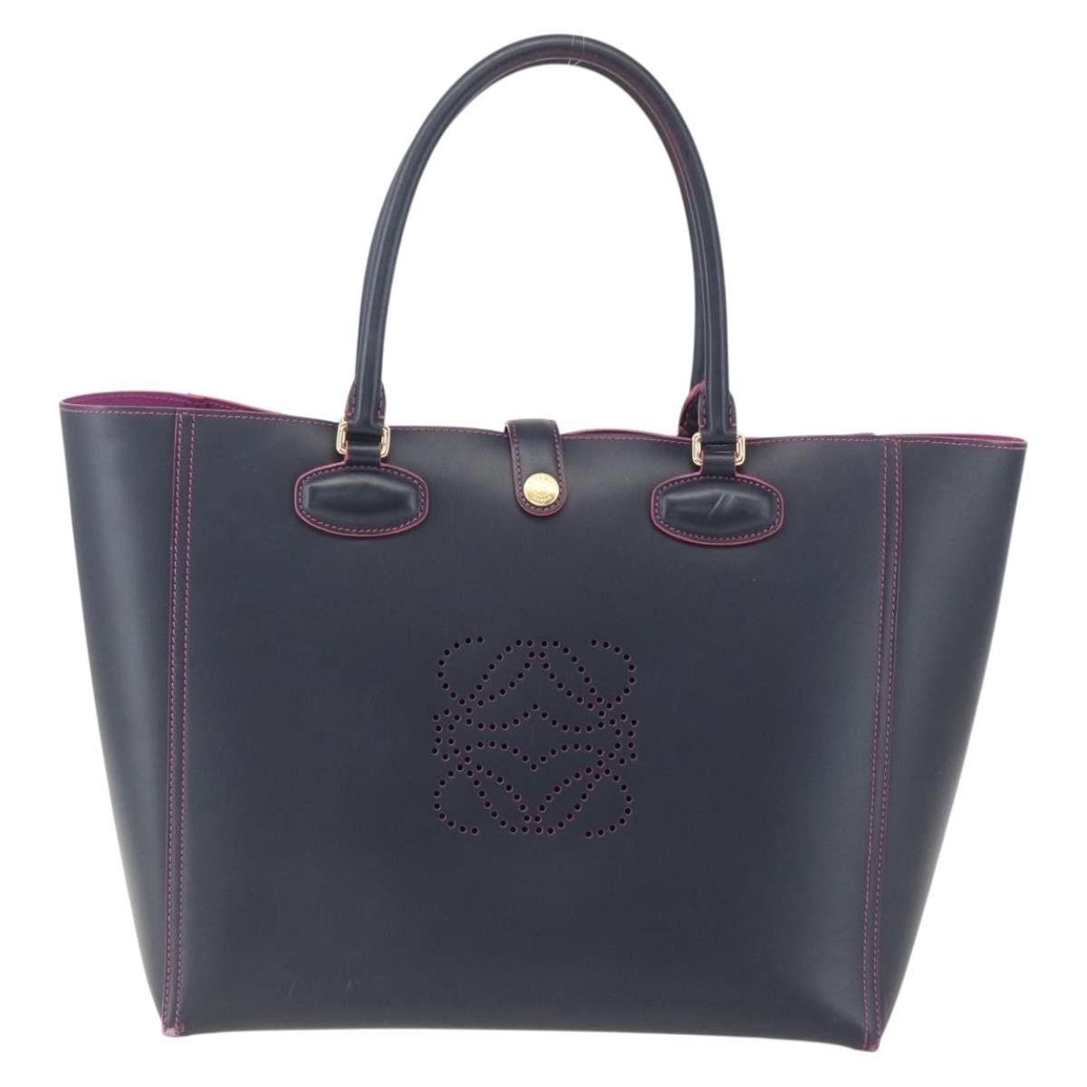 Loewe Loewe Leo Shopper Tote Perforated Leather Size ONE SIZE - 17 Thumbnail