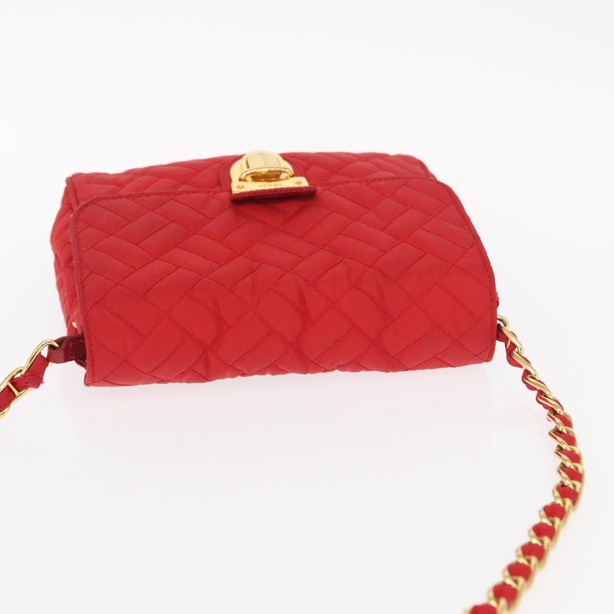 Prada Prada Pushlock Chain Flap Bag Quilted Tessuto Size ONE SIZE - 15 Thumbnail