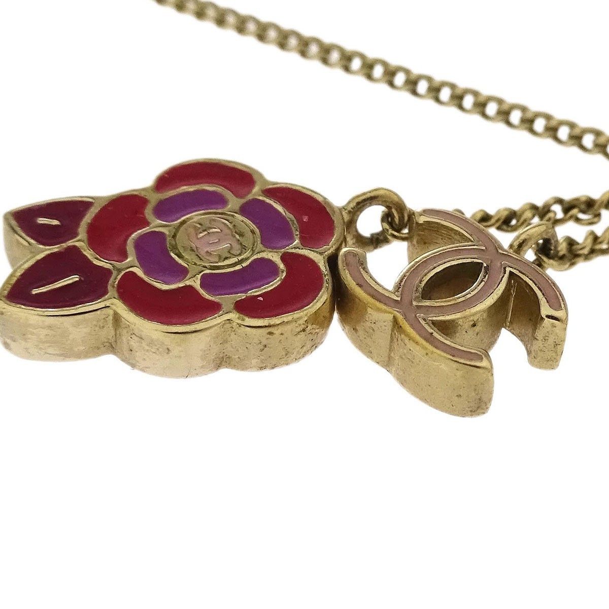 Chanel Chanel Camellia Pendant Necklace Metal with Enamel Size ONE SIZE - 3 Thumbnail