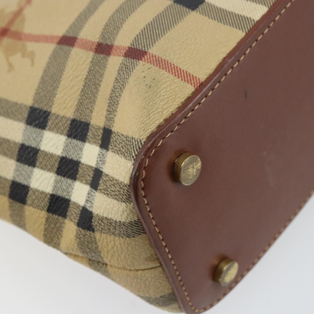 Burberry Burberry Top Handle Tote Haymarket Coated Canvas Size ONE SIZE - 12 Thumbnail