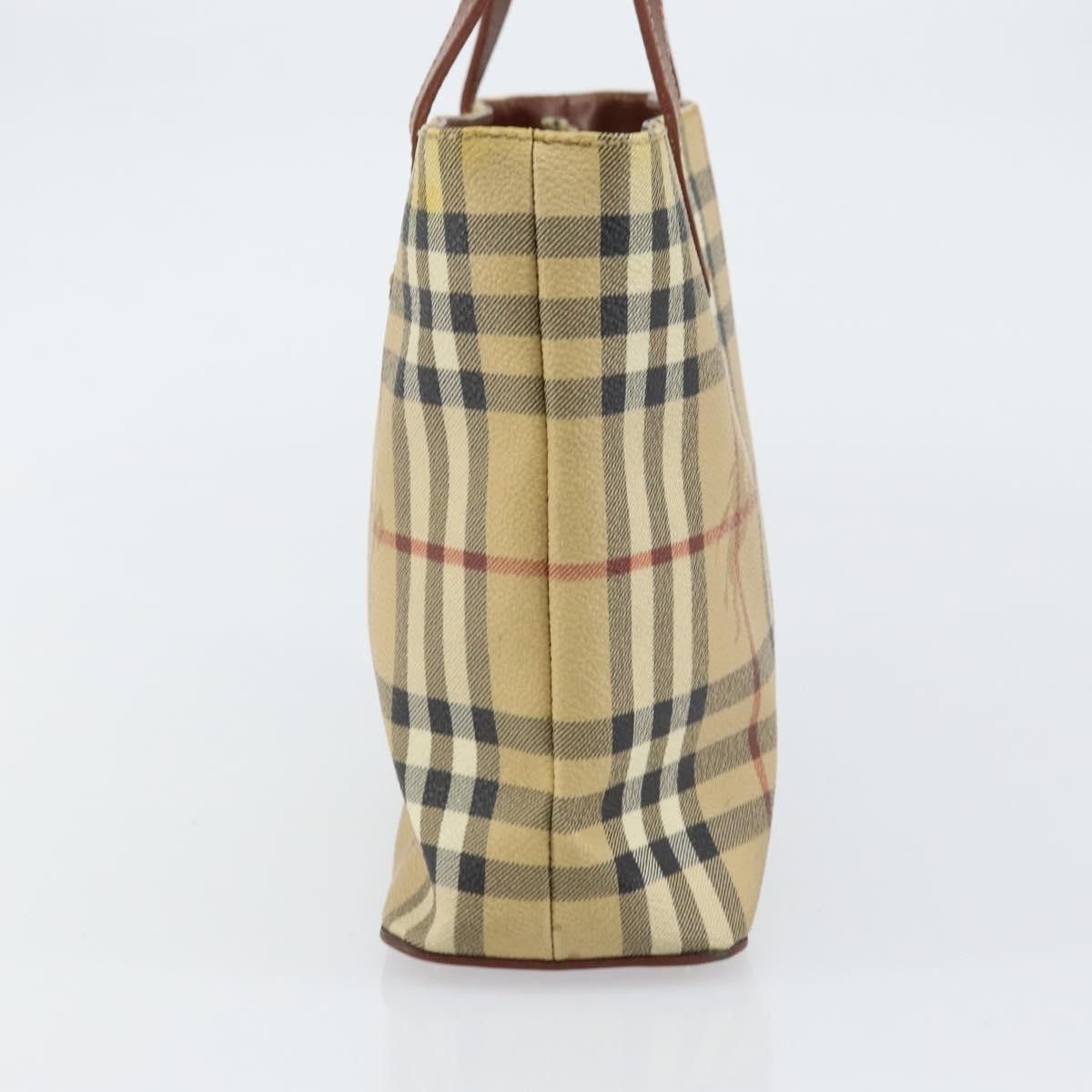 Burberry Burberry Top Handle Tote Haymarket Coated Canvas Size ONE SIZE - 4 Thumbnail