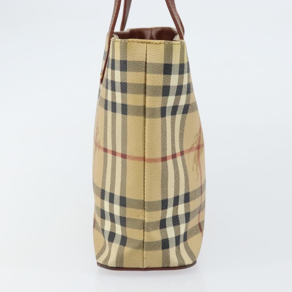 Burberry Burberry Top Handle Tote Haymarket Coated Canvas Size ONE SIZE - 3 Thumbnail