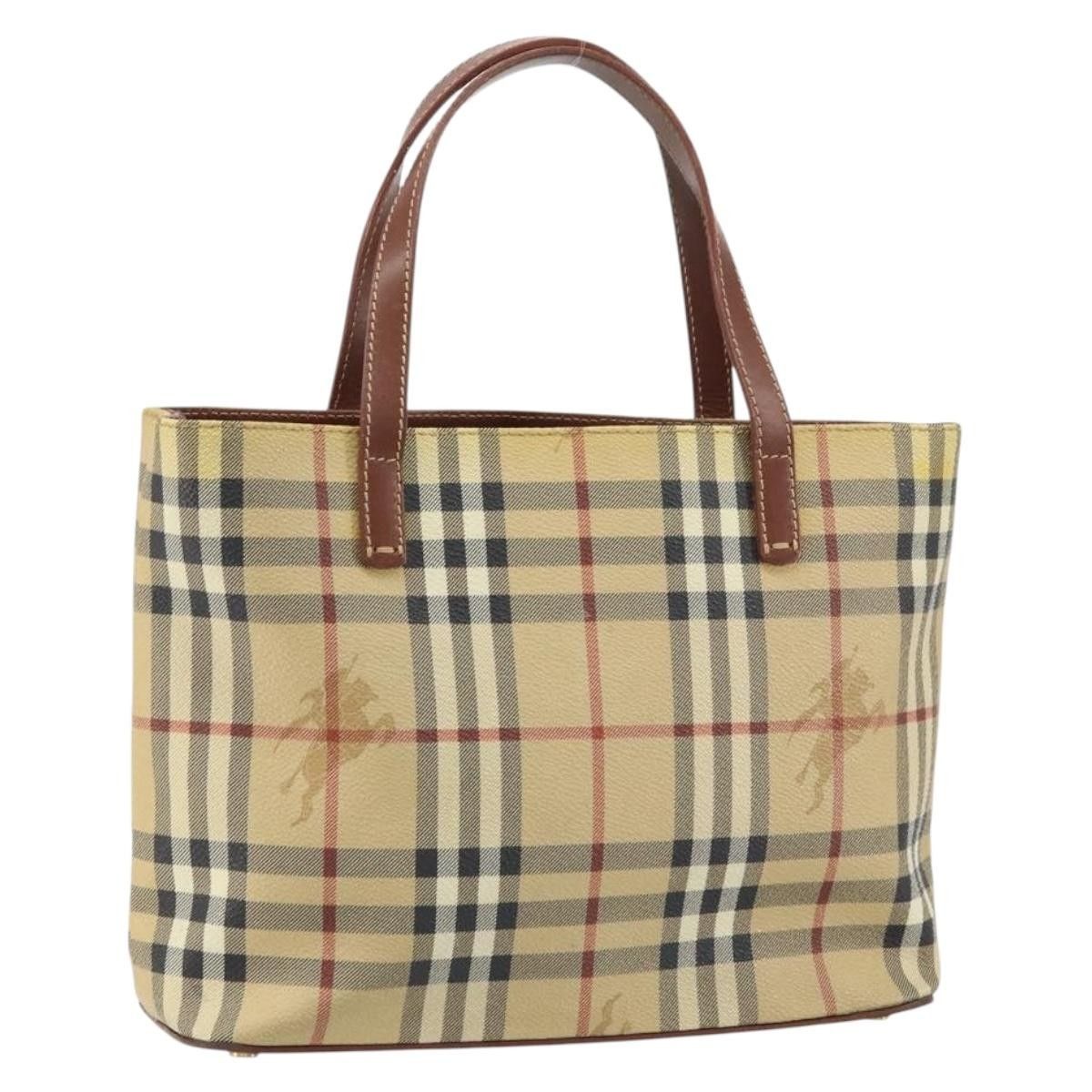 Burberry Burberry Top Handle Tote Haymarket Coated Canvas Size ONE SIZE - 18 Thumbnail