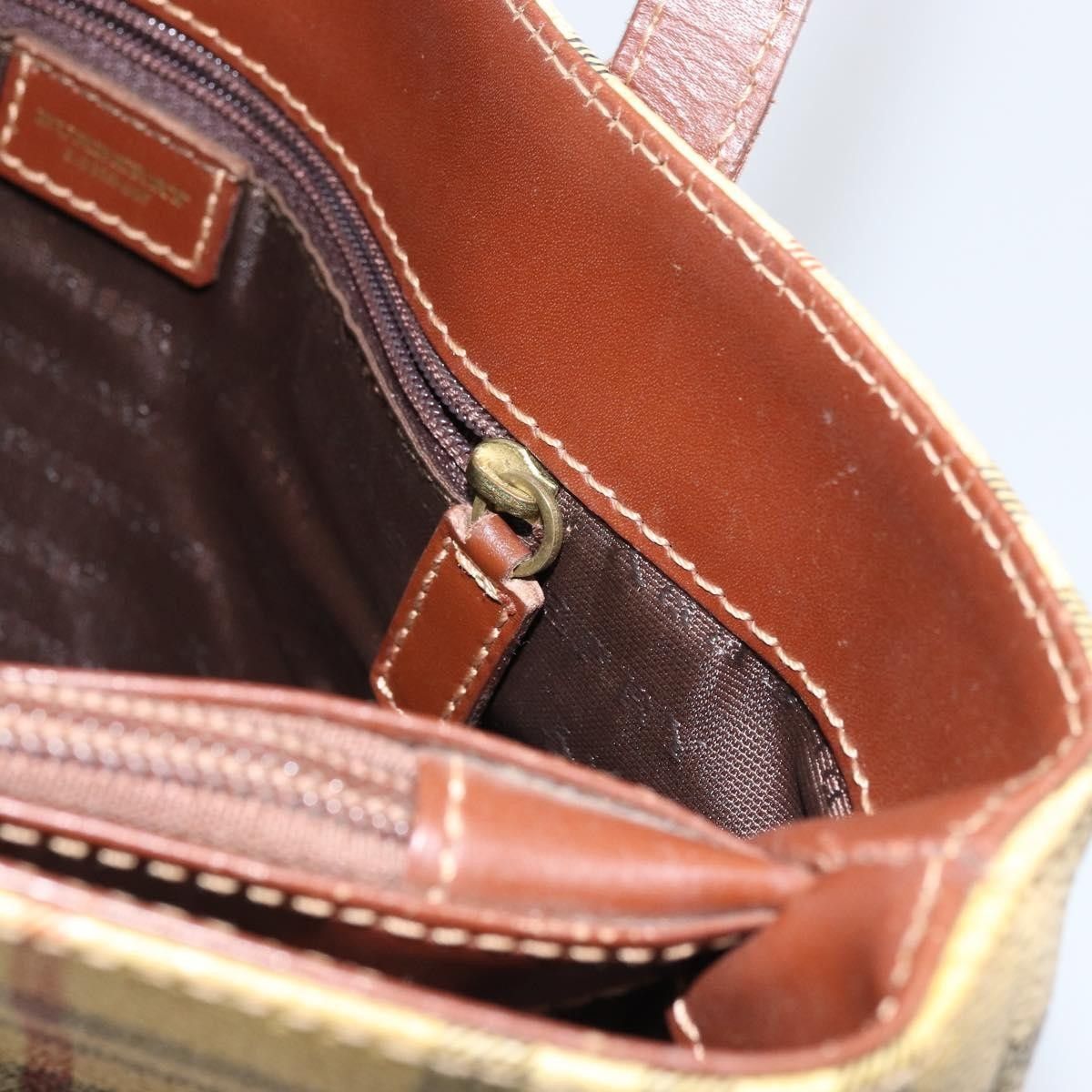 Burberry Burberry Top Handle Tote Haymarket Coated Canvas Size ONE SIZE - 21 Thumbnail