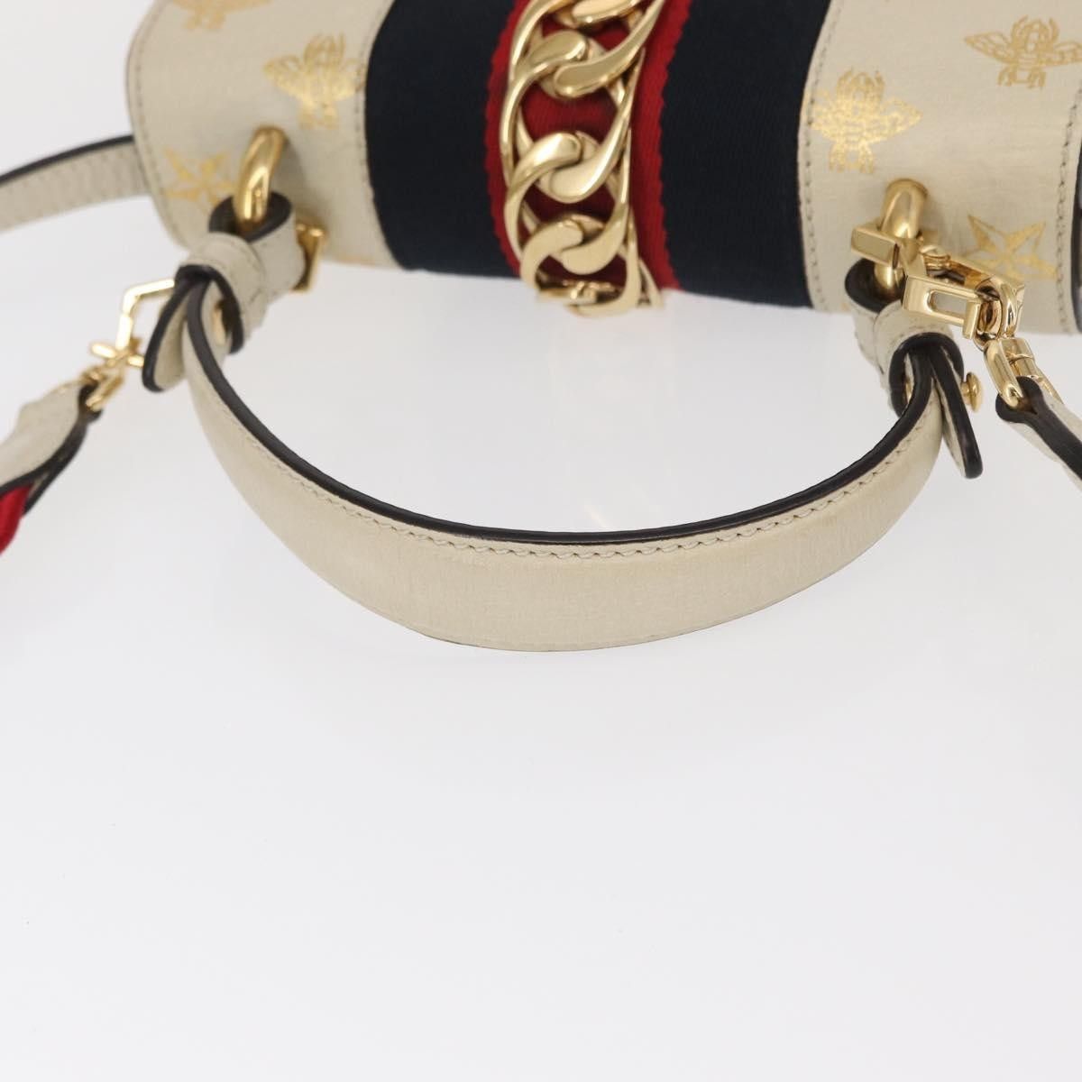 Gucci Gucci Sylvie Top Handle Bag Printed Leather Size ONE SIZE - 16 Thumbnail