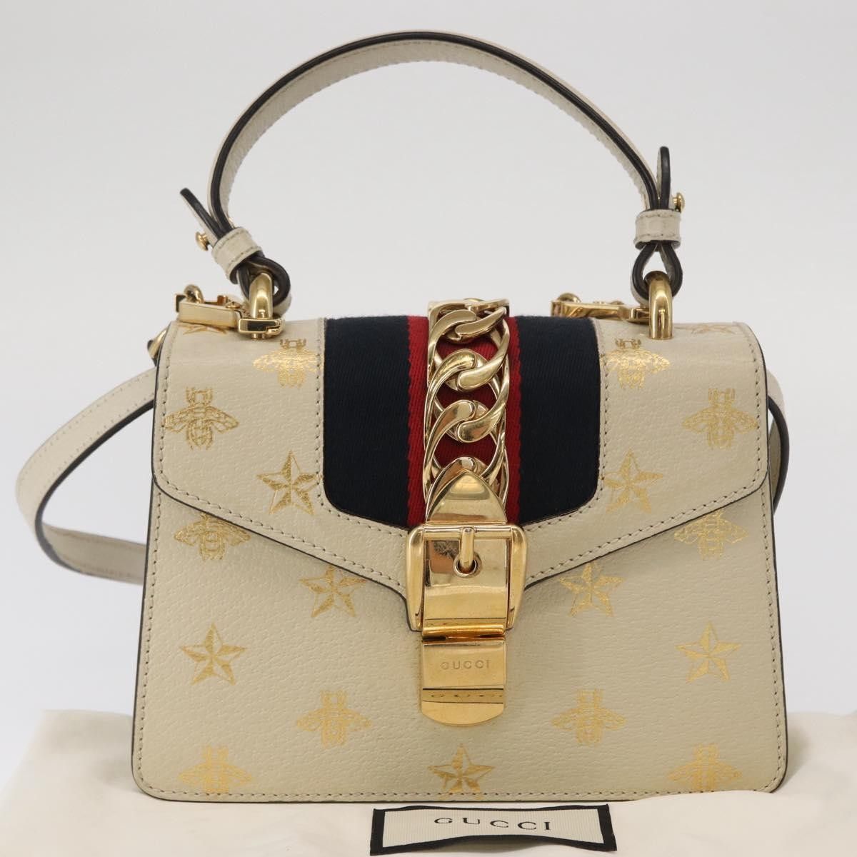 Gucci Gucci Sylvie Top Handle Bag Printed Leather Size ONE SIZE - 14 Thumbnail