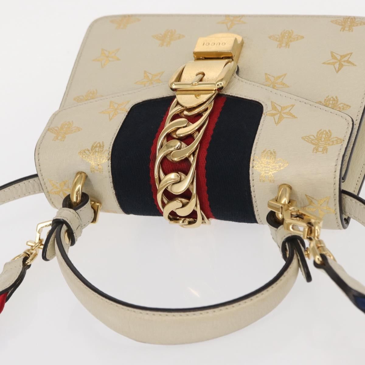 Gucci Gucci Sylvie Top Handle Bag Printed Leather Size ONE SIZE - 8 Thumbnail