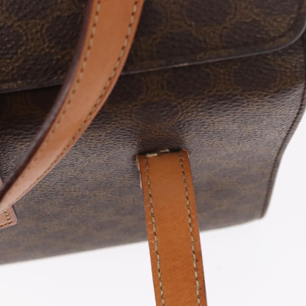 Celine Celine Vintage Macadam Handbag Canvas and Leather Size ONE SIZE - 17 Thumbnail